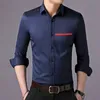 Camisas de diseñador para hombre, camisas casua para hombre, camisas de manga larga, botón de solapa con letras, impresión de fresa, ocio, deportes, oficina de lujo, desplazamientos, camisas, ropa de hombre