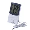 Högkvalitativ digital LCD inomhus/ utomhus termometer Hygrometer Thermo Hygro Meter Timer Countdown Clock