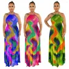 Robes décontractées Femme Summer Sexy sans cou sans imprimerie de plage robe de plage est des femmes Arrivée 2023 Boho Ladies Clothes