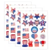 Patriotic Sticker 4th of July Red White Blue Stars Label Independence Day Decor Party Favors KDJK2306