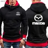 Nowa wiosenna jesień Bluzy Męskie Mazda Car Print Bluza Moda Mężczyzn Hip Hop Harajuku Casual Pull Over L230520