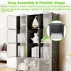 Storage Baskets Cube 12Cube Bookshelf Closet Organizer Shelves Shelf Cubes DIY Square Cabinet Black 230607