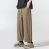 Pantalons pour hommes été surdimensionné jambe large hommes mode ample décontracté japonais Streetwear hip-hop droit hommes pantalons