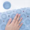 Bath Mats Bathroom Mat Anti-slip Sucker Round PVC Bath Mat with Drain Hole Silicone Bathing Rugs Foot Massage Pad Bathtub Soft Shower Mat 230607