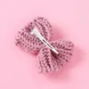 Hair Accessories Woolen Knitted Baby Clips Girl Bowknot Barrettes For Children Braid Hairpin Infant Party Side Pins R230608