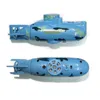 Elektriska RC -båtar Radio RC Submarine 6 Funktion Electric Mini Remote Control Speed ​​Boat Explosion Militär Battle Kid Summer Fun Proof 230607