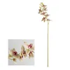 Decorative Flowers 3D Artificial Butterfly Orchid Fake Moth Flor Flower For Home Wedding DIY Decoration Real Touch Decor Flore