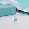 Marque t Unique Peach Heart Pendentif Collier Fashion Charm Droping Oil pour les femmes Designer Jewelry Free Box 1xi72 {category}