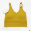 Yoga Outfit Classic Fitness Bra Butter Soft Women Sport Tank Gym Crop Vest Beauty Back Shockproof With Removable Chest Pad Wholesale Dhayt