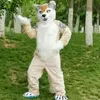 costumi professionali della mascotte di Fursuit del cane di Fox Costumi di Halloween Fancy Party Dress Personaggio dei cartoni animati Carnevale Natale Festa di compleanno pubblicitaria di Pasqua