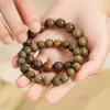 Strand For Unisex Wooden Beaded Hand Jewerly Sandalwood Buddha Beads Wristbands Korean Men Bangles Women Chinese Bracelets