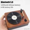 Przenośne głośniki retro bezprzewodowe głośnik Bluetooth stereo odtwarzacz muzyki komputerowy CD CD Radrowa płyta Karta obsługi/Aux Play