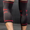 Skate Protezioni 2 pezzi Ginocchiere elastiche Ginocchiere sportive in nylon Fitness Patella Brace Support Running Pallacanestro Pallavolo 230608