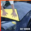 New 60X160cm Car Body Cleaning Towel Double Layer Thicken Soft Drying Cloth Clean Rags Microfiber Detailing Washing Big Size Towels