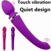 Wiederaufladbare G-Punkt Vibration Sexspielzeug AV Zauberstab Massagegerät Weibliche Masturbation Erwachsene Produkt Doppeldildo Vibratoren Für Frauen L230518
