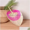 Party Favor Colorf Wheven St Bamboo Hand Fan Baby Environmental Protection Mosquito Odstraszający fani na letni kreatywny prezent upuść deli dh1nt