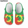 Doginthehole Ethiopische Vlag Ontwerp Patroon Slippers voor Vrouwen antislip Gat Schoenen Outdoor Strand Sandalen Heren Tuin Klompen L230518