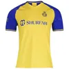 Al Nassr 7 Ronaldo Soccer Jerseys 94 TALISCA 18 Gustavo 29 Ghareeb 23 Ahmed 2 Al-Ghannam 16 Maran 14 Al-Naji 4 Al-Fatil Football Shirt Kits Yellow Blue White White White