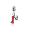 Voor pandora bedels authentieke 925 zilveren kralen Dangle Shape Dog Paw Sparkling Cute Chick Bead