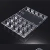 720pcs工場卸売15ホール卵コンテナ卵子用卵子トレイ用の透明なプラスチックパッキングボックス