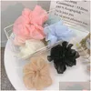 إكسسوارات الشعر سيدة شيفون scrunchies المرأة فتاة صلبة مرنة الشعر حبل الحبل حامل ذيل الحصان كبير الأمعاء الرياضية رقصة scru dhanf