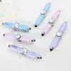 New Fidget spinner pen Rotating pen Blue cartoon ballpoint pen LED light-emitting touch pen