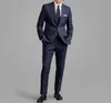 Полоска Slim Fit Men Suits для формального свадебного смокинга с надписью на латво 2 штука.