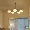 Pendelleuchten Deckenleuchte Led Kunst Kronleuchter Lampe Nordic Minimalist Vintage Glasschirm Glanz Wohnzimmer Esszimmer Dekor Schlafzimmer Hängen