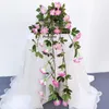 Dekorativa blommor 1 bukett kreativ färgglada ingen vattning konstgjord hängande morgon ära för bröllopsblommor falsk