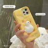 free DHL wholesale Korea popular ins Cartoon Duck 3D Case For iphone 14 13 12 Pro Max i11 14pro Reliver Stress Shockproof Soft Silicone Phone Cover