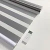 Persianas Light Filtering Motorizado Zebra Custom Made Manual Window Roller Dupla Camada Shades Cortinas para Home Selling 230608