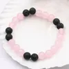 Braccialetti di fascino Colori di giunzione Bracciale di perline per le donne Pietra naturale Giade Lava Elastico Amicizia Bracciale con perline Gioielli 7.5 "A713