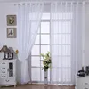 Cortinas pastorais estampadas florais azuis para sala de jantar quarto blackout tule sheers tecidos prontos acabados