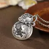 Pendant Necklaces SR Necklace Women's Sweater Chain Long Trendy Retro Worn Cordage Coin Lucky Bag