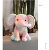 Mluti Color Elephant Puched Plush Toys для Appease Baby Doll Toy Comfort Мягкий сна животные игрушка подушка для детского дня рождения кукла 25 см.