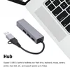 Type-c To Network Card USB Hub Aluminium Alloy C Ethernet RJ45 Lan Adapter Support 10/100/1000Mbps Access