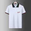 Italien Männer Polo Shirts Schlange Biene Stickerei Mode Casual High Street Kleidung Herren Hemd T-shirts Tops M-XXXL