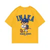 Men's T-Shirts Inaka Power Brown Referee Bear Purple Baseball Ape Monkey Graphic Print Short Sleeve T Shirt Men Women Oversized Hip Hop Tshirt 230608