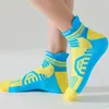 Men's Socks 5 Pairs Run Sport Professional Cotton Bright Color Breathable Deodorant Towel Bottom Outdoor Bike Basketball Travel