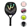 Raquettes de tennis 5 EN 1 3K Camewin 4006 Sac de raquette de plage rugueux en fibre de carbone Envoyer Premium Sweatband Plus Padel Sports Entertainment 230608