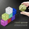 Spinning Top Square Decompression Spinning Top Dice Cube Anti-Angiety Fingertip Toys Hand Figets Spinner Early Learning Vent Toys Flipo Flip 230608