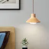 Hängslampor japansk stil tyst vind fast trä ljuskrona enkel retro bar te rum matbord lampa sovrum sovrum hem dekor