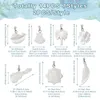 Charms 14Pcs Natuurlijke Zoetwater Shell Hangers Met Messing Bevindingen Zon Veer Kokosnoot Voor DIY Armband Ketting Sieraden Maken