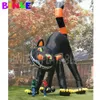 Estudiante personalizado al aire libre Gran inflable Moggy Decoración Halloween Inflables Cat negro para la venta