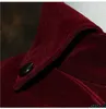 Kurtki męskie Medieval Steampunk Castle Devil Red Coat Cosplay kostium średniowie