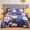 Sängkläder sätter 4st Set Breattable Quilt Cover Sheet Pillow Case Twin Queen King Size Healthy Printing Family Home Textiles 230609