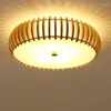 Plafondverlichting Eenvoudig Modern Warm Romantisch Slaapkamer Lamp Creatief Restaurant Chinees Massief Hout Verlichtingsarmaturen Kamer Luces