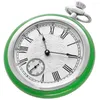 Pocket Watches Mechanical Wind Watch Up Green Jade Amp Stainless Steel Pouch Fob Christmas Graduation Birthday Collection Gift