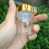 Depolama Şişeleri 47 50 34mm 50ml Şeffaf Cam Altın Vidalı Kap Boş Jars Gıda Konteynerleri 24 PCS