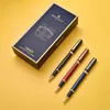 Ballpoint Pens Luxury Pearl Roller Ball Pen Series 3Colors Metal 05mm Fountain Signature Business Office Articles Present Box Set 230608